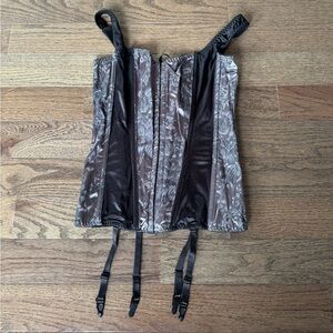 Shirley of Hollywood Black and Gray Camisole